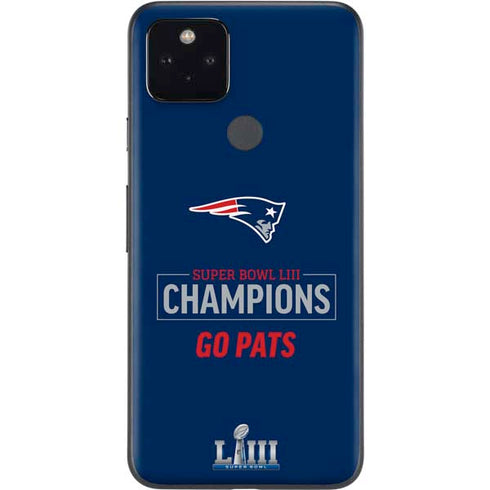 NFL Super Bowl LIII Champions Go Pats Google Pixel 5a Skin